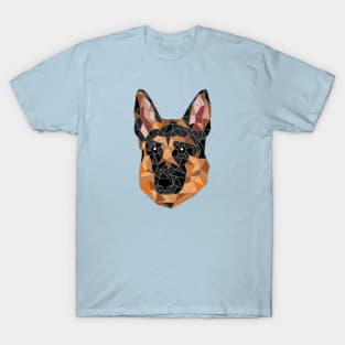 German Shepherd Stained Glass T-Shirt